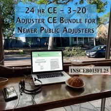 24 hr CE - 3-20 Adjuster CE Bundle for Public Adjusters 
