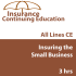 3 hr CE Insuring the Small Business