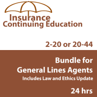 24 hr 2026 Complete CE Bundle for 2-20 or 20-44 Property and Casualty
